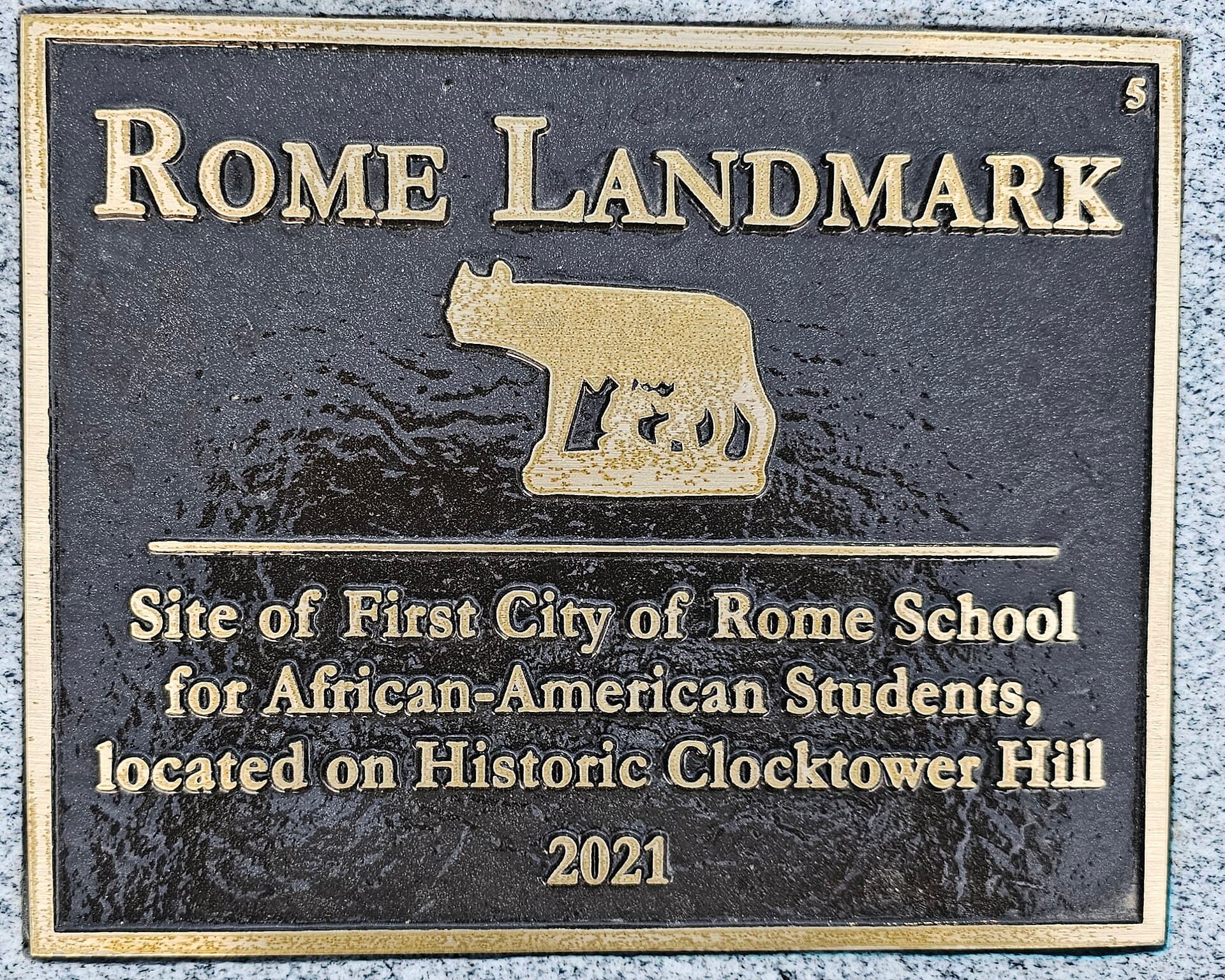 罗马——Rome Landmark, Site of first African American school