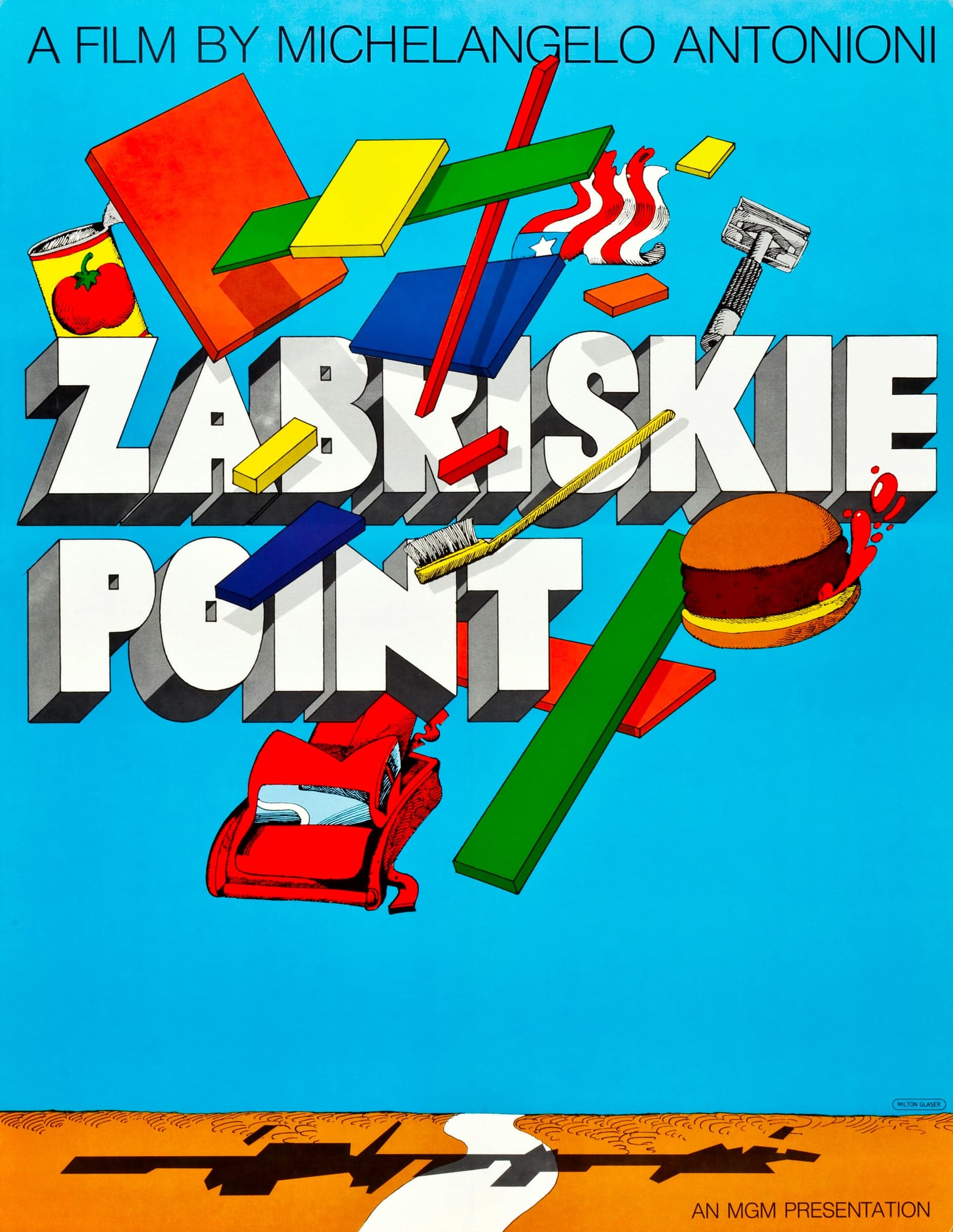 Zabriskie Point——Milton Glaser电影海报