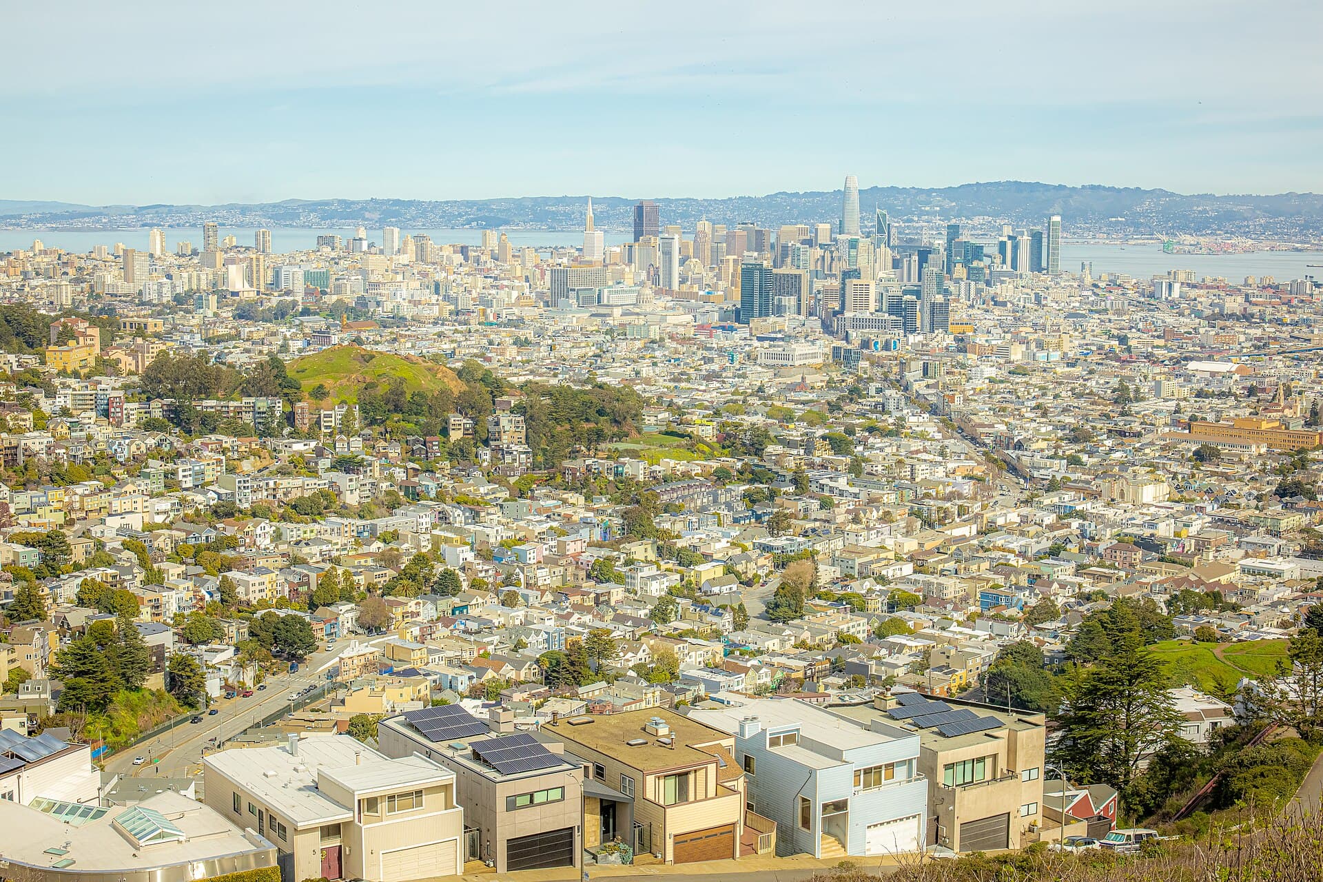 帕洛阿尔托——San Francisco Skyline and East Bay, from Twin Peaks