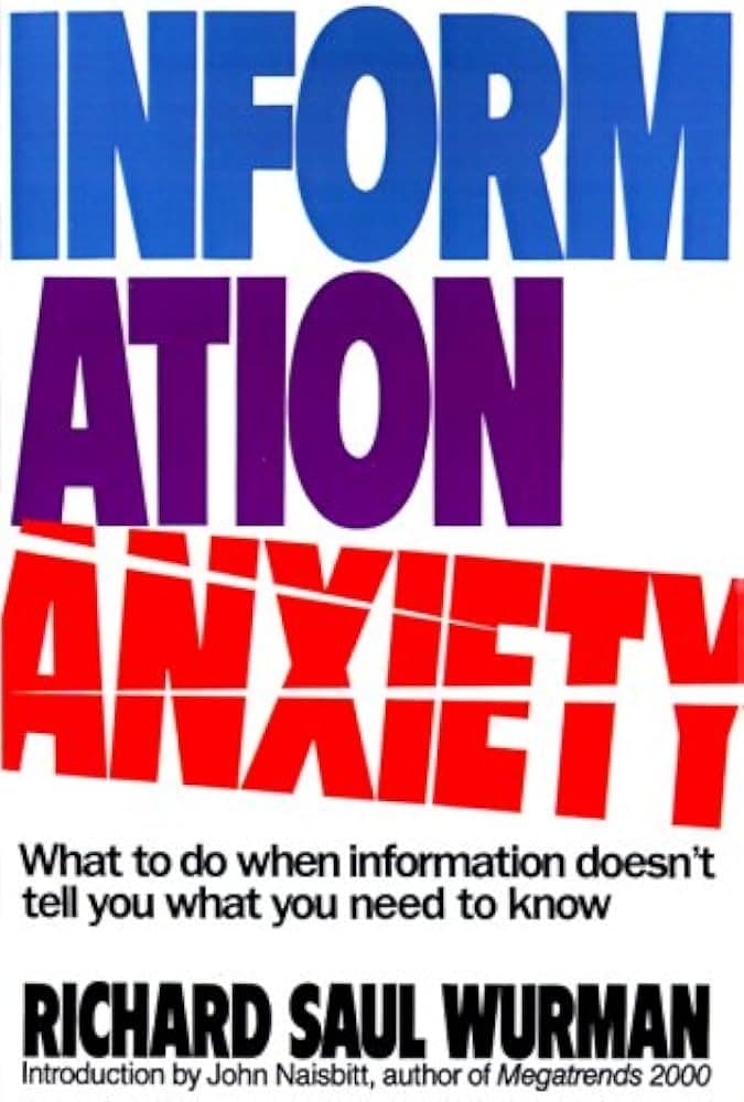 《Information Anxiety》封面