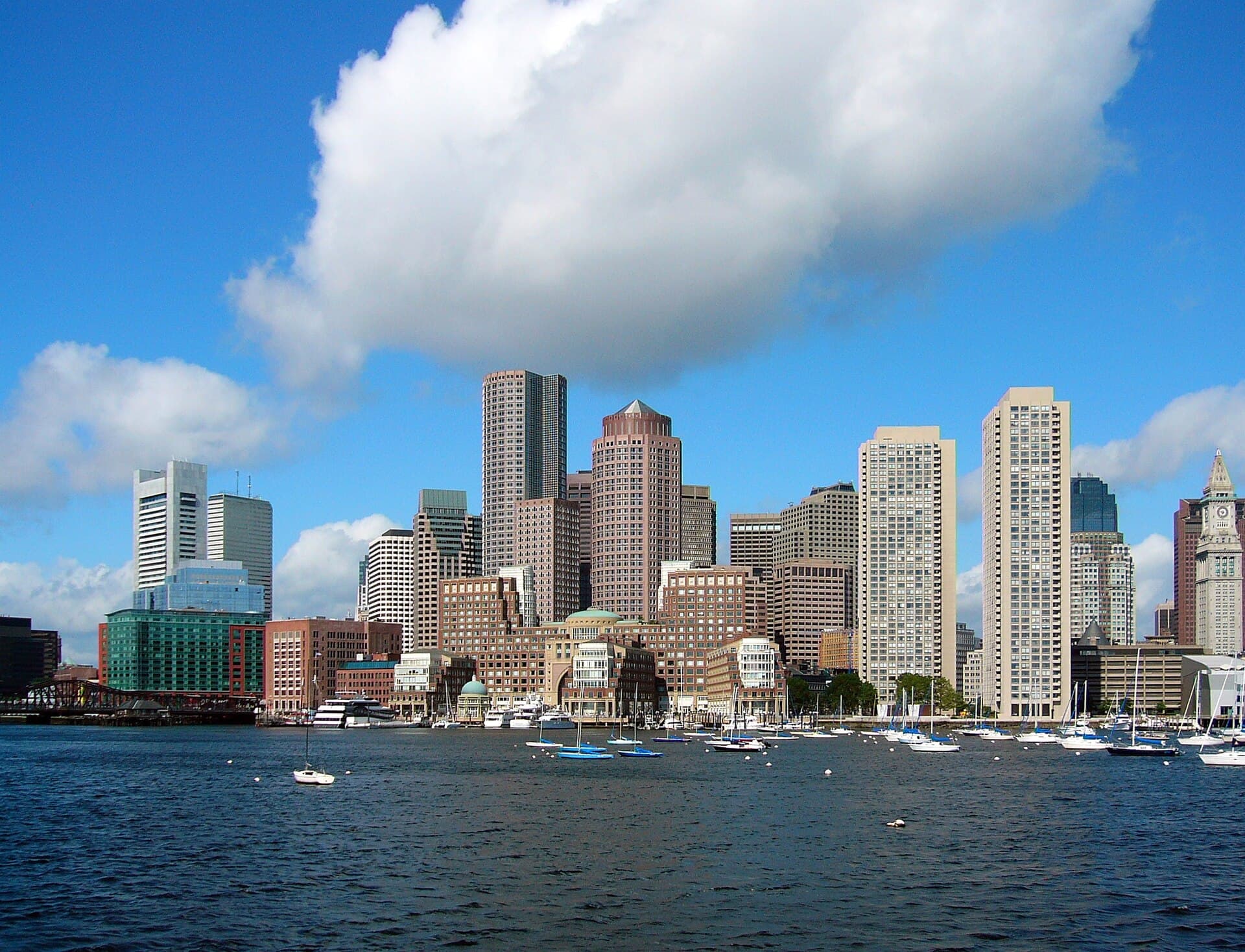 波士顿——Boston Financial District skyline