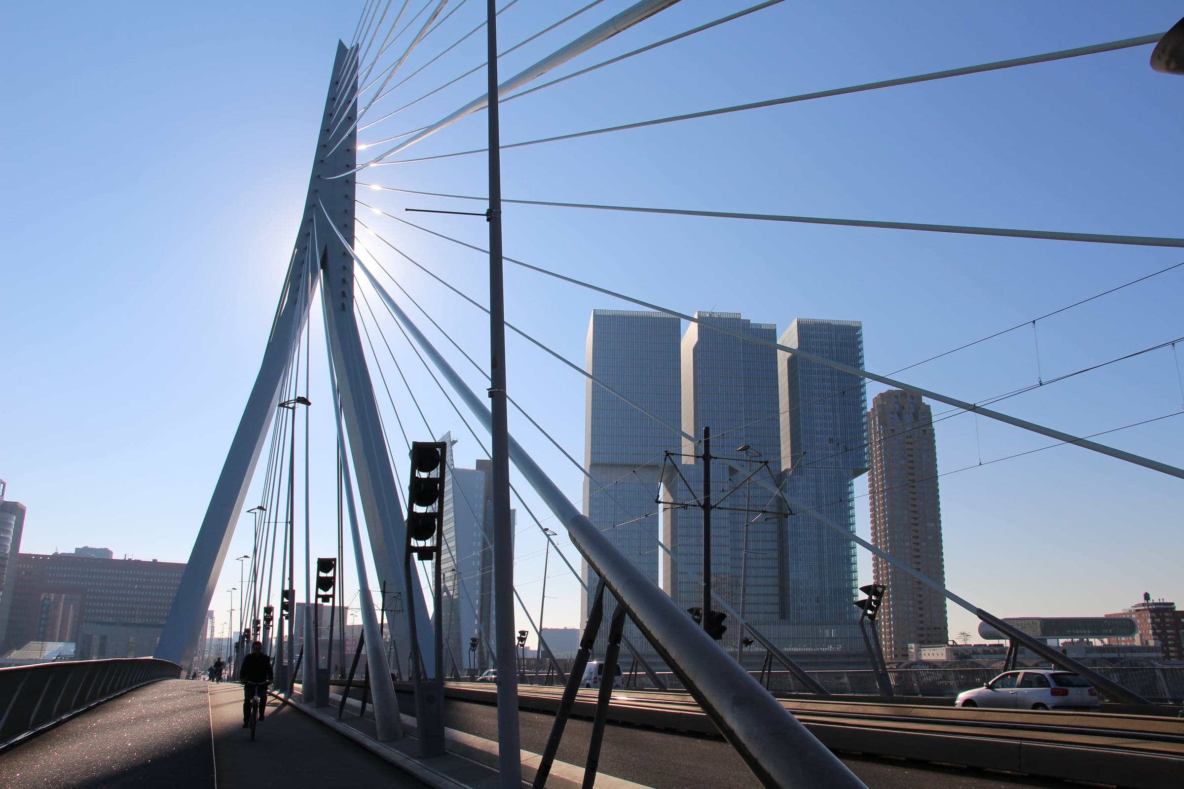 De Rotterdam——伊拉斯谟大桥视角