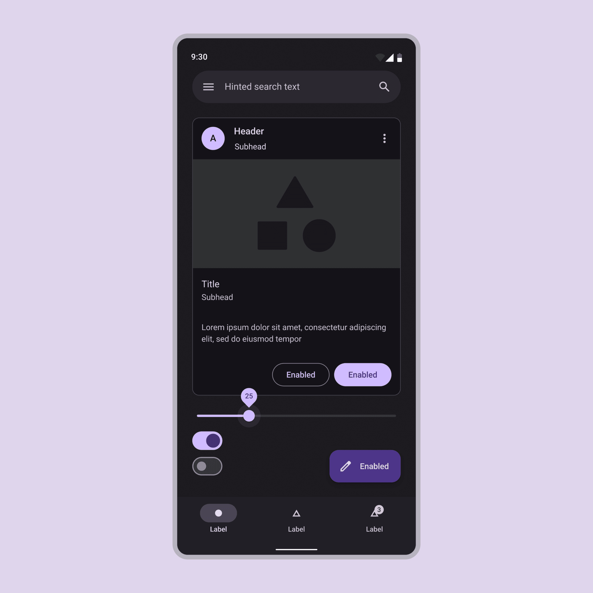 Material Design——Material you dark