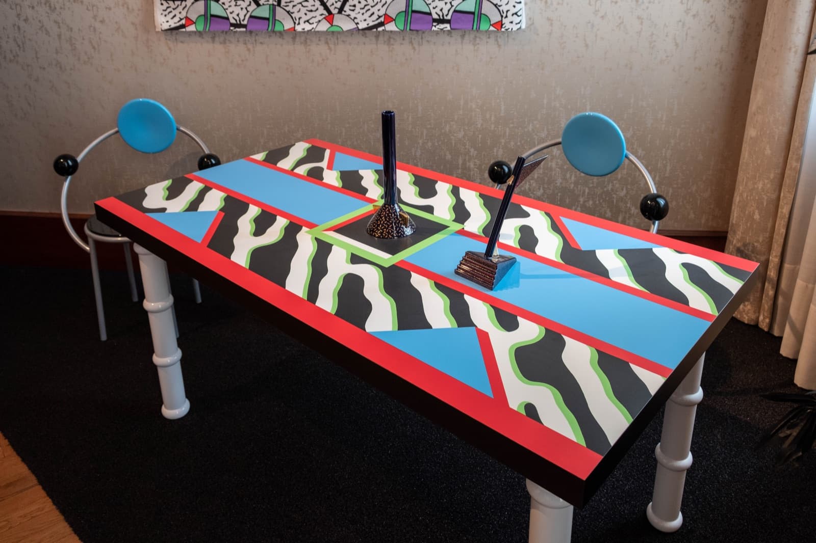孟菲斯——Memphis - MADRAS table by Natalie Du Pasquier 1986