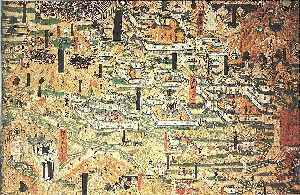 一幅壁画里的寺院——唐代建筑什么样?